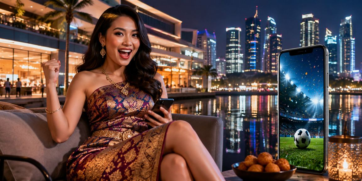 Model menggunakan platform casino mobile di Vietnam dengan tampilan elegan